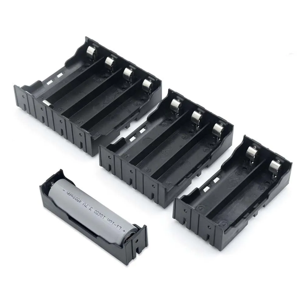 Hard Pin for 18650 Battery 1X 2X 3X 4X ABS 1 2 3 4 Slot Battery Box Battery Holder Batteries Container Battery Storage Boxes