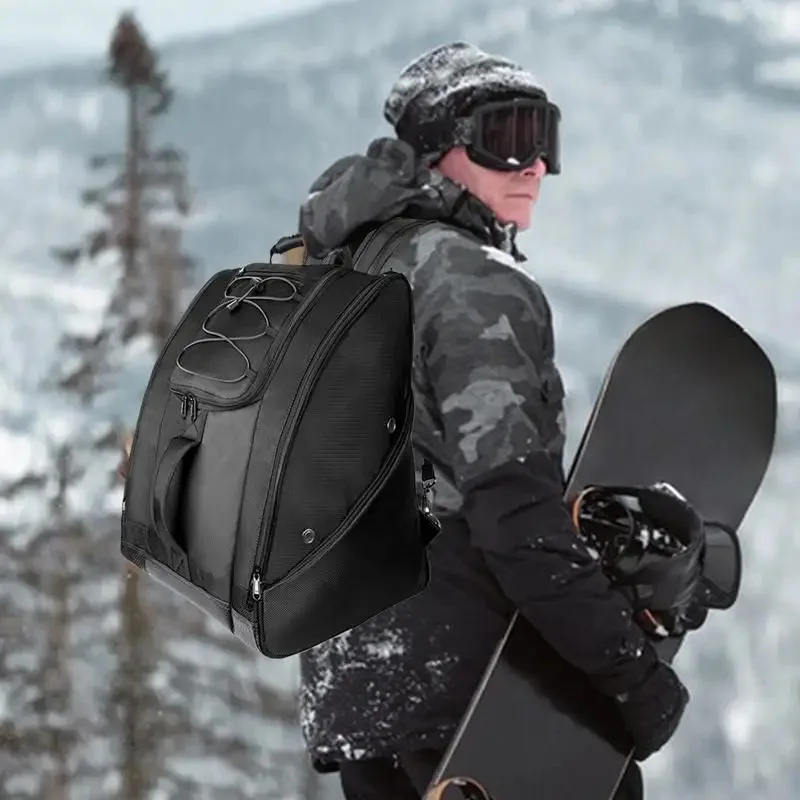 Ice Ski Snow Boots Bag Adjustable Professional Skating Shoes Storage Bag Waterproof Accessories for Ski Helmet Clothing Holders