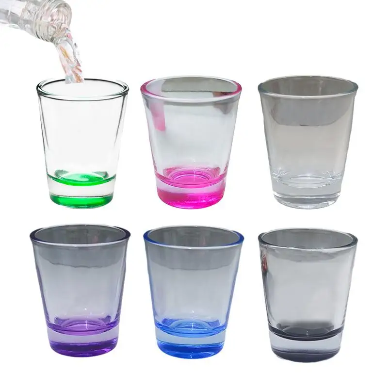 Shot Glass Plastic Spirits Shot Cup Party Bar Club Drinking Tool Wedding Wine Glasses Cocktail Pint Vodka Cups 6 PCS