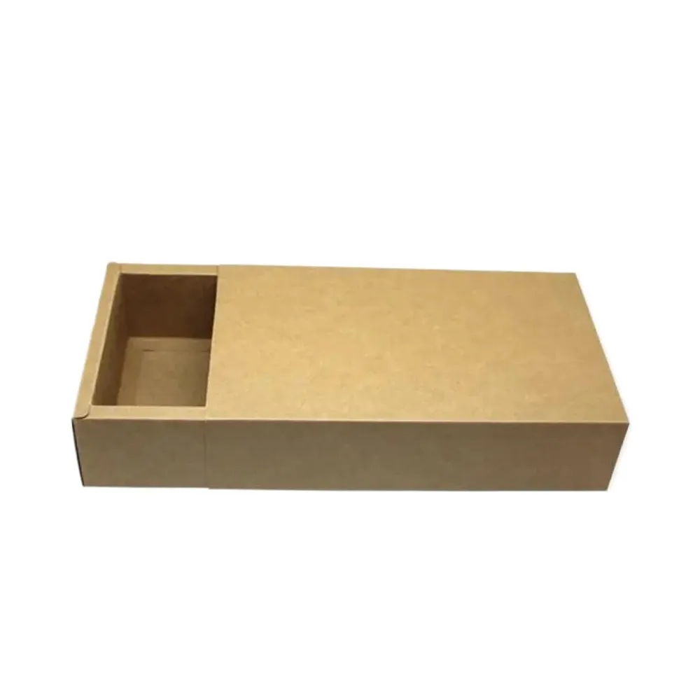 14*7*3cm Black Brown Drawer Shaped Gift Boxes Kraft Paper Cardboard Packaging Box For Bow Tie Accessories Wholesale