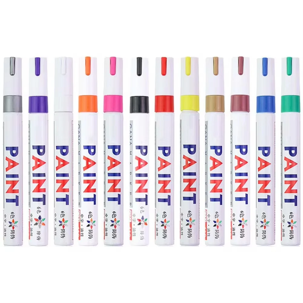 White Paint Pen and a variety of colors Paint Markers Waterproof Car Tyre Oil-Based Paint Pen Quick Dry And Permanent Auto Tools