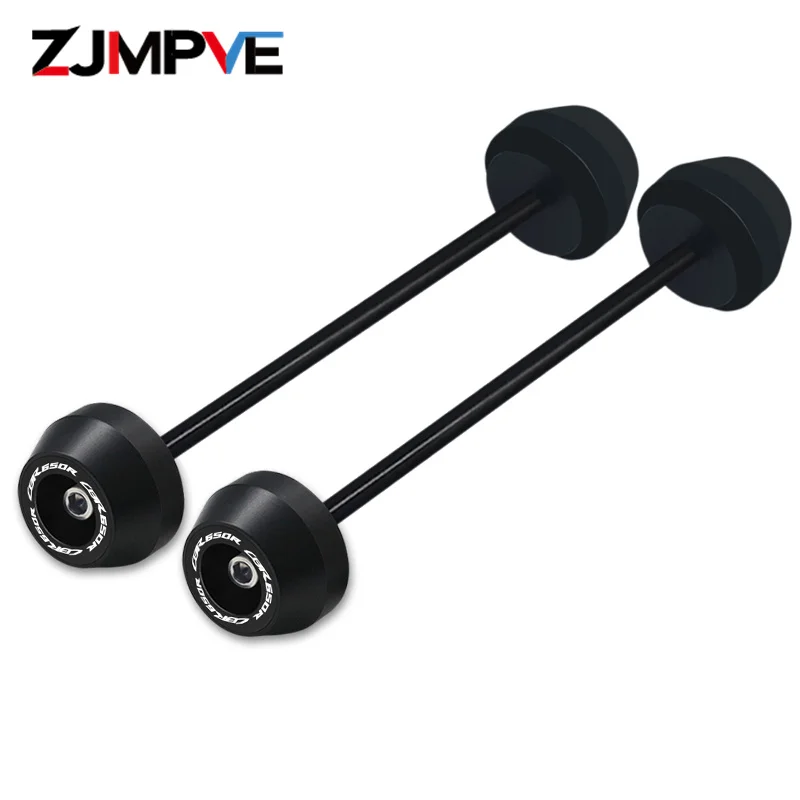 ل CBR650R cbr650r CBR 2014-2024 عجلة دراجة نارية السقوط حماية الجبهة والخلفية عجلة المحور شوكة تحطم المتزلجون غطاء حامي #4