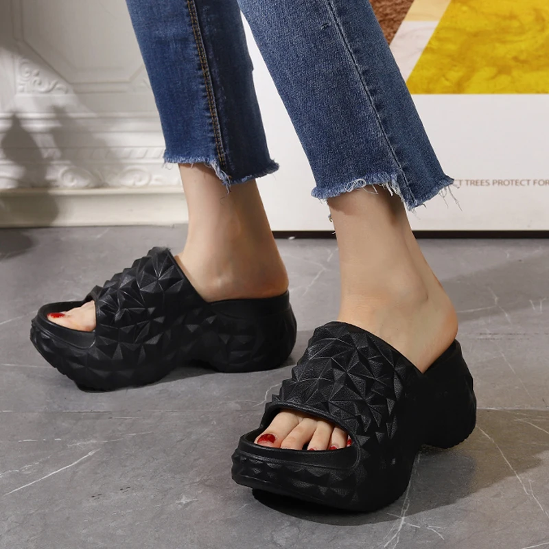 Sandalias Relaxed Home Slides para Hombre y Mujer, con Suela Gruesa, Ligeras, Suaves, Simples, Casuales, para Verano, Playa y Exteriores