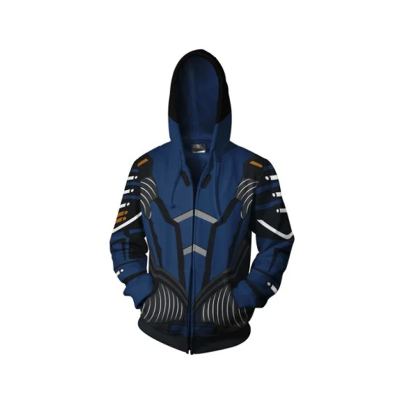 Game Effect Jacket Clothing Clothes Full Zipper Mens Hoodie Sweatshirt Hoodies Coat Tops Autumn Long Sleeve Clothes Halloween