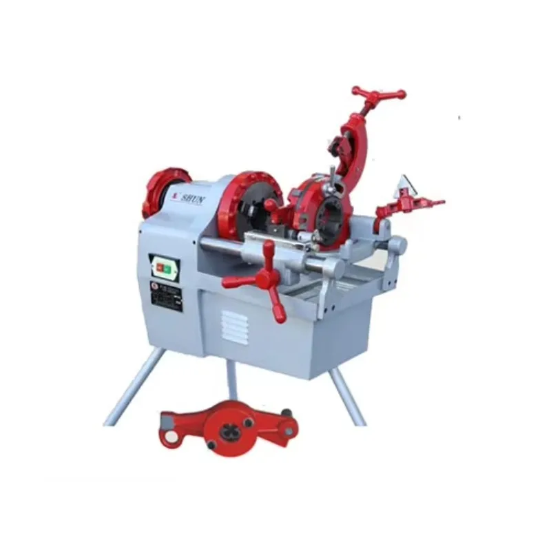 Electric Power Pipe Threader Cutter Deburrer Machine