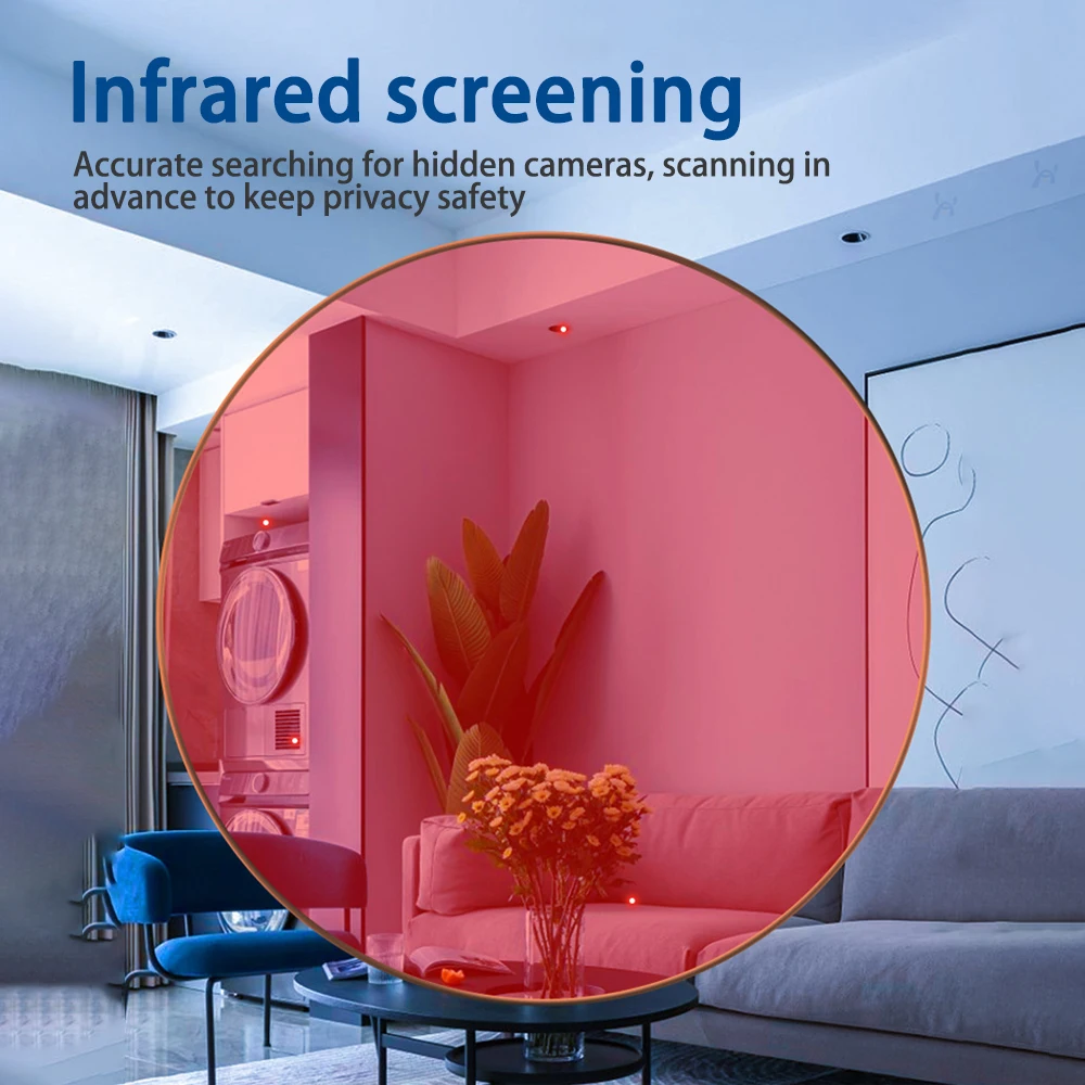 Anti-Peeping Camera Detector Security Protection Alarm Hotel Infrared Anti-Surveillance Anti-Candid Shooting Pinhole Camera