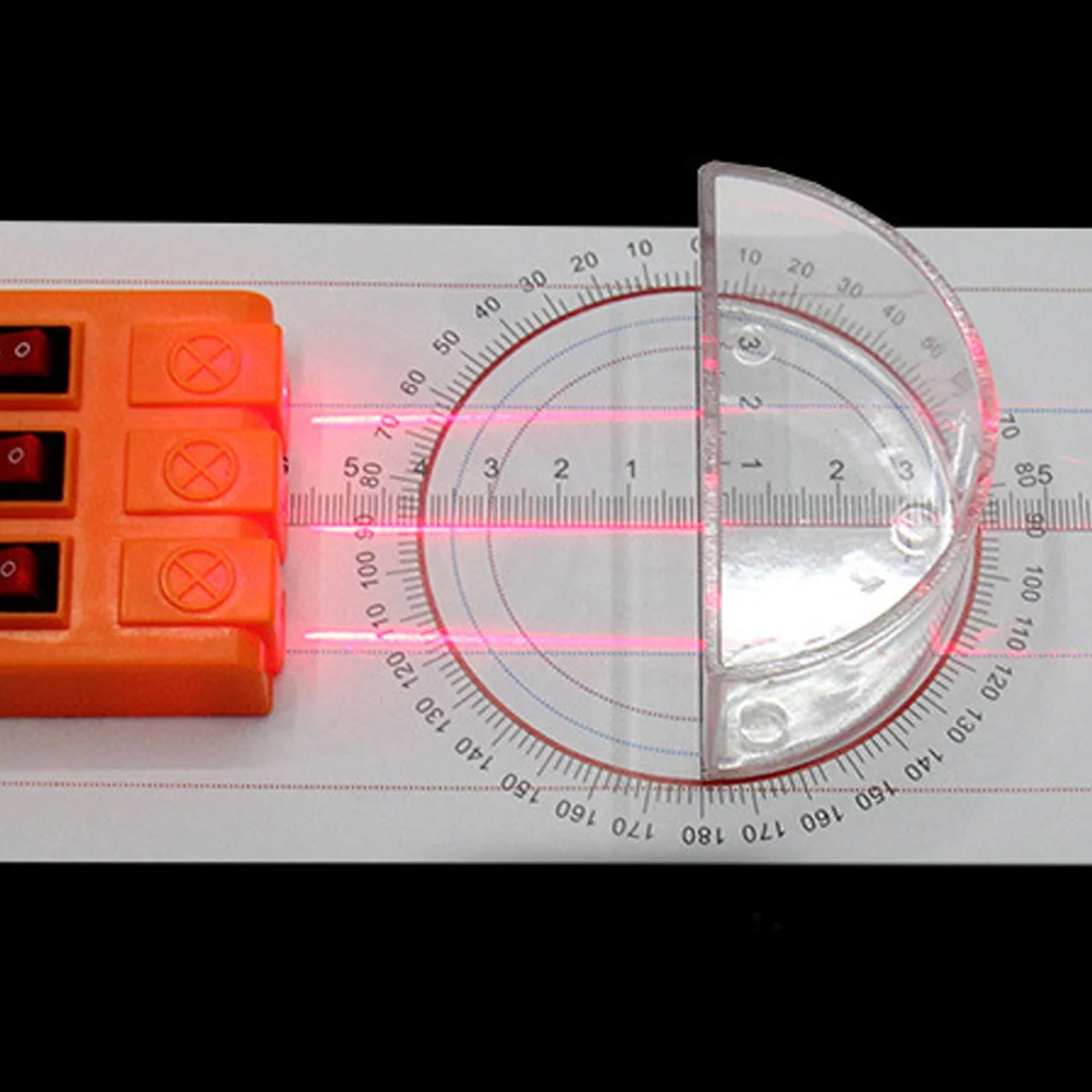 Kit de experimentos ópticos, lentes de experimentos, ciencia física, kits de óptica para el aula, juego de prismas convexos