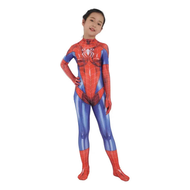 Bär Den Gwen Stacy Spandex Overalls Mädchen Zentai Kostüm Halloween Cosplay Weiblichen Anzug Für Kinder Kostüme Neue 2025