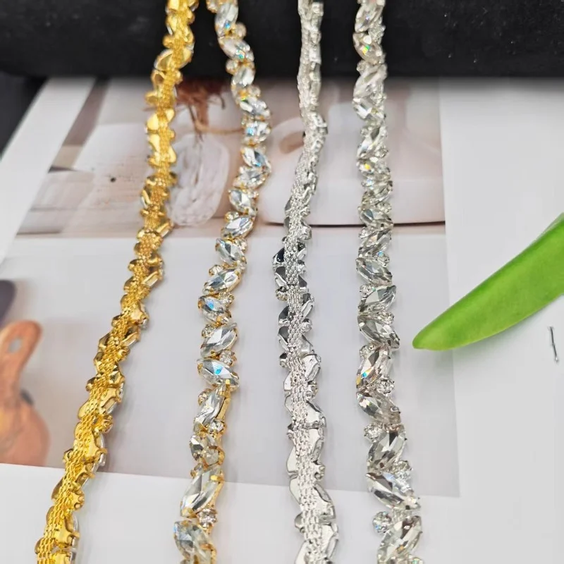 

New Super Flash Horse Eye Diamond Chain DIY Water Diamond Chain Decorative Accessories Clothing, Shoes, Hats, Bags, Accessories