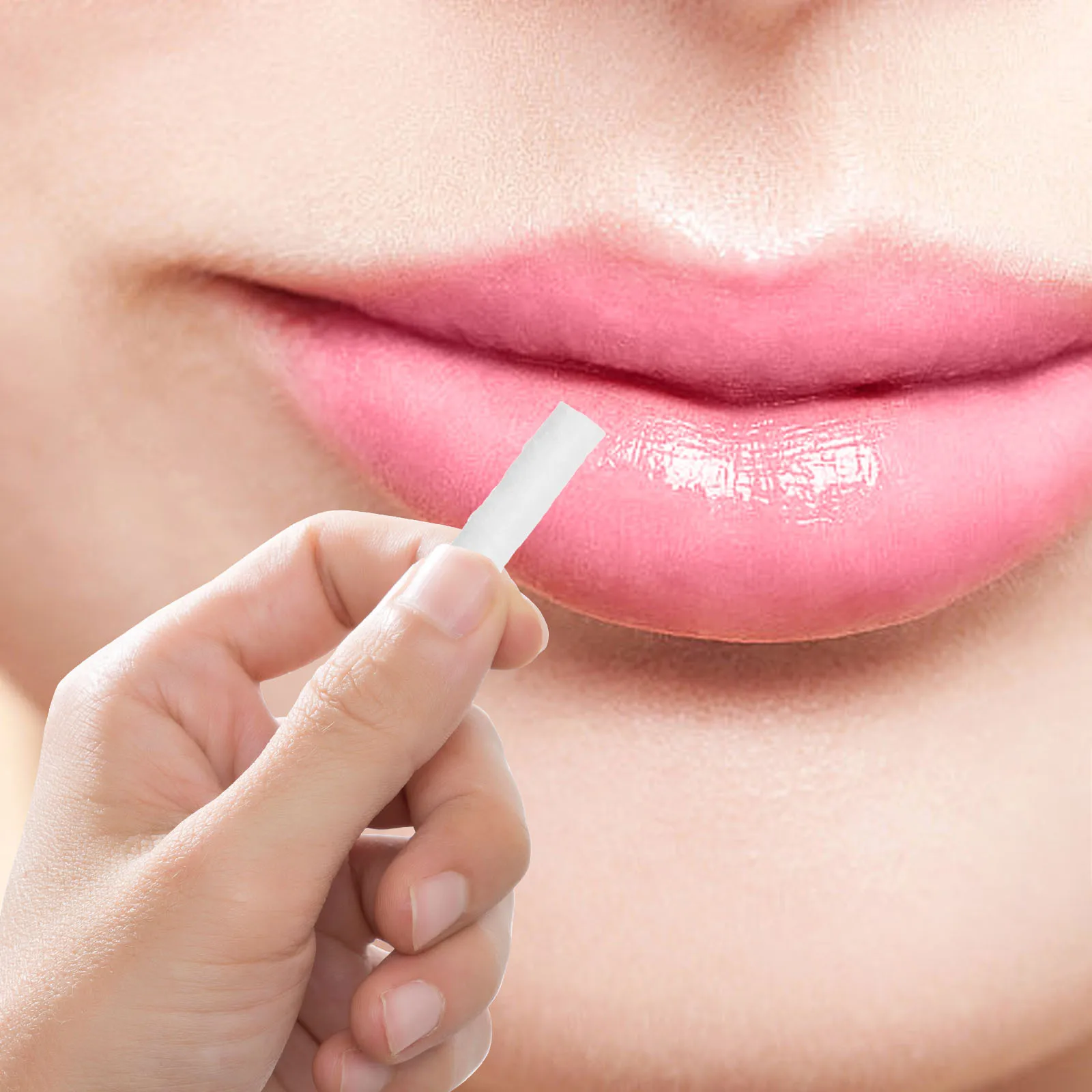 

50 шт., палочка для растяжки татуировки губ, одноразовые ватные палочки, принадлежности для румян, инструмент для салона красоты для точного окрашивания губ