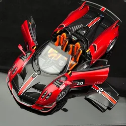 1/18 Pagani Huayra BC Alloy Sports Car Model Diecasts Metal SuperCar Racing Car Model Sound Light Simulation Childrens Toys Gift