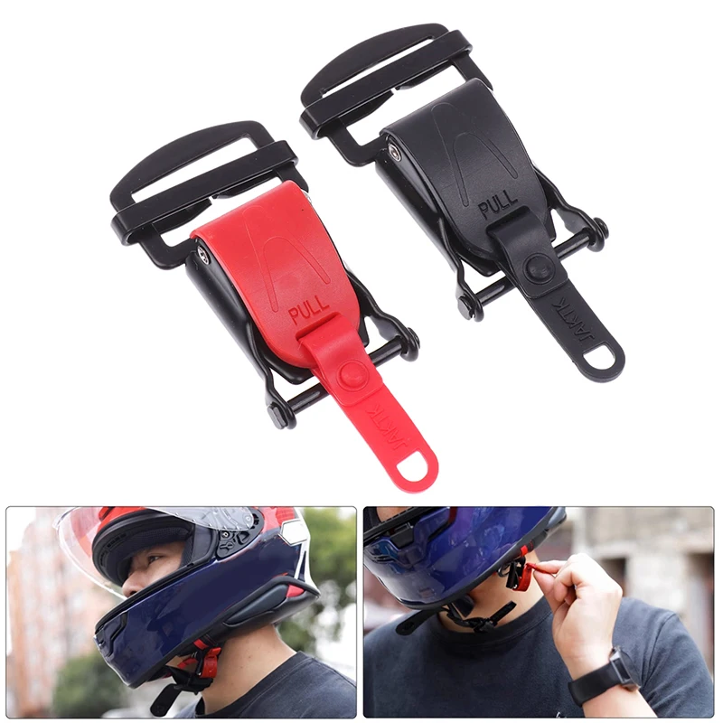 

1Pc Quick Release&Secure Helmet Buckle Lock - Racing Car&Motorbike&Bike Helmet Strap Clip Fast Buckles Safety Accessory