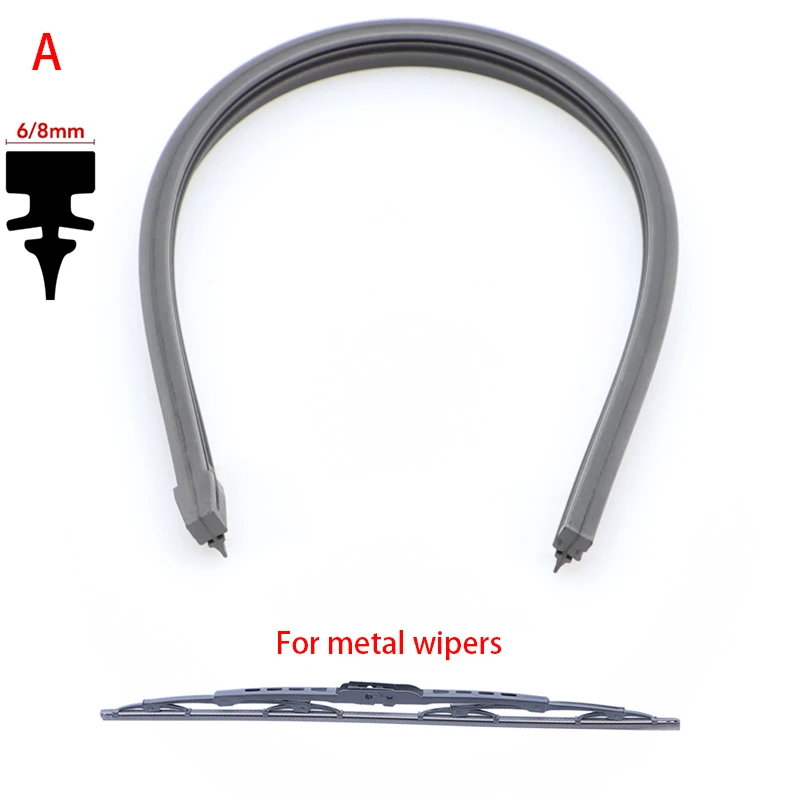 1x Car Wiper Rubber Insert Strip For Honda Civic Fit Accord Jazz Wipers Refill (select according to the appearance of the wiper)