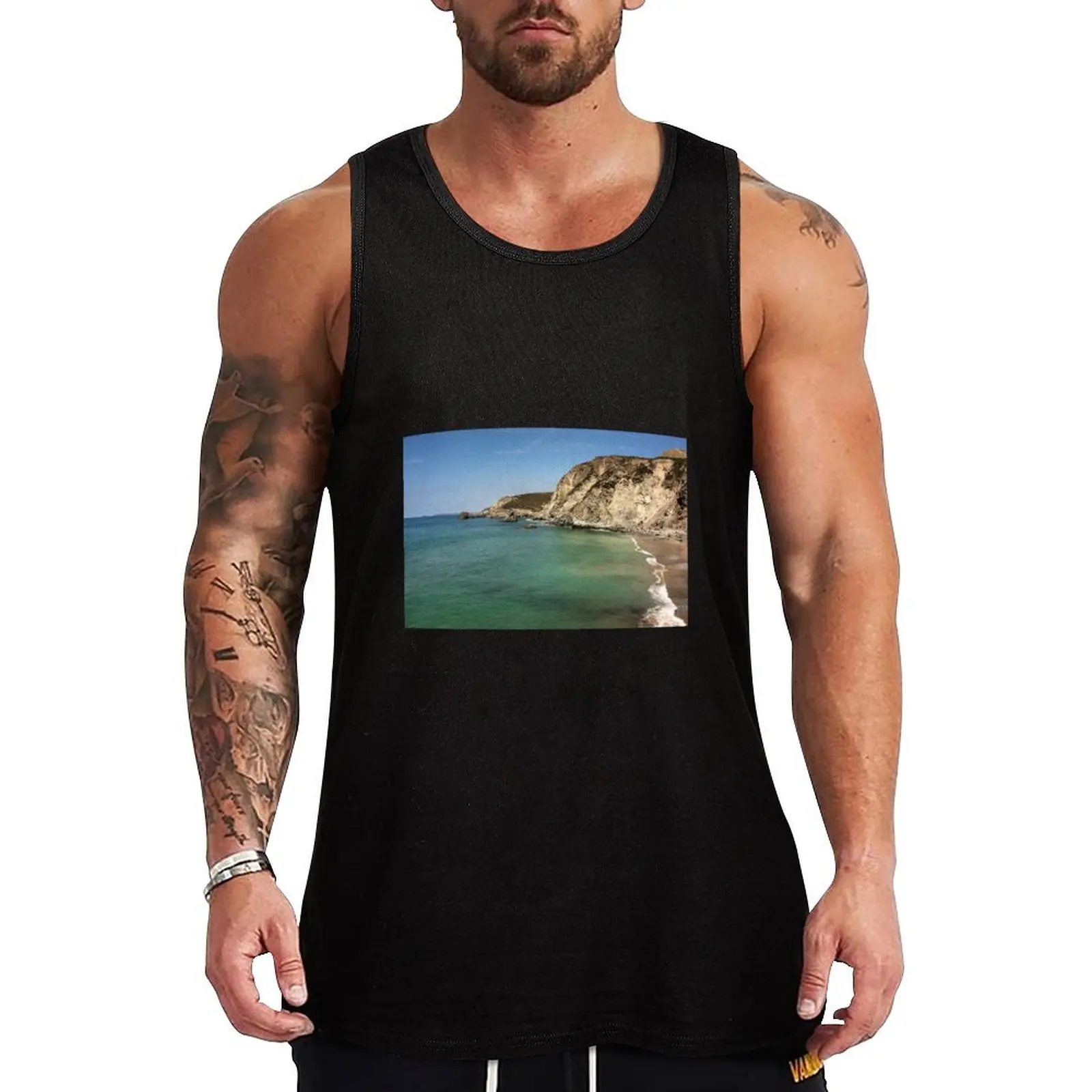 Trevaunance Cove, St Agnes, Cornwall, UK. Tank Top muscle t-shirt best selling products