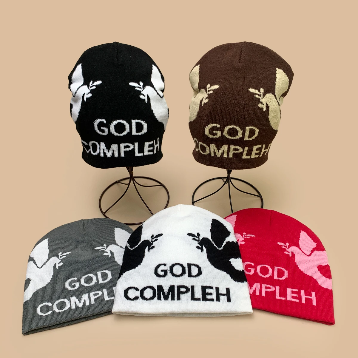 

Street European Style Jacquard Letters Knitted Hats New Men Women Warm Hip-hop Fashion ins Personal Versatile Skateboard Beanies