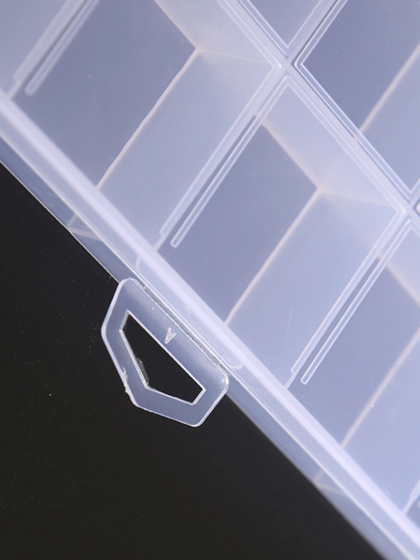 1PC ネイルアートクリアプラスチック収納ボックスオーガナイザー、工芸品、ジュエリー、爪、ビーズ、DIY 用品用の小さな部品収納ケース