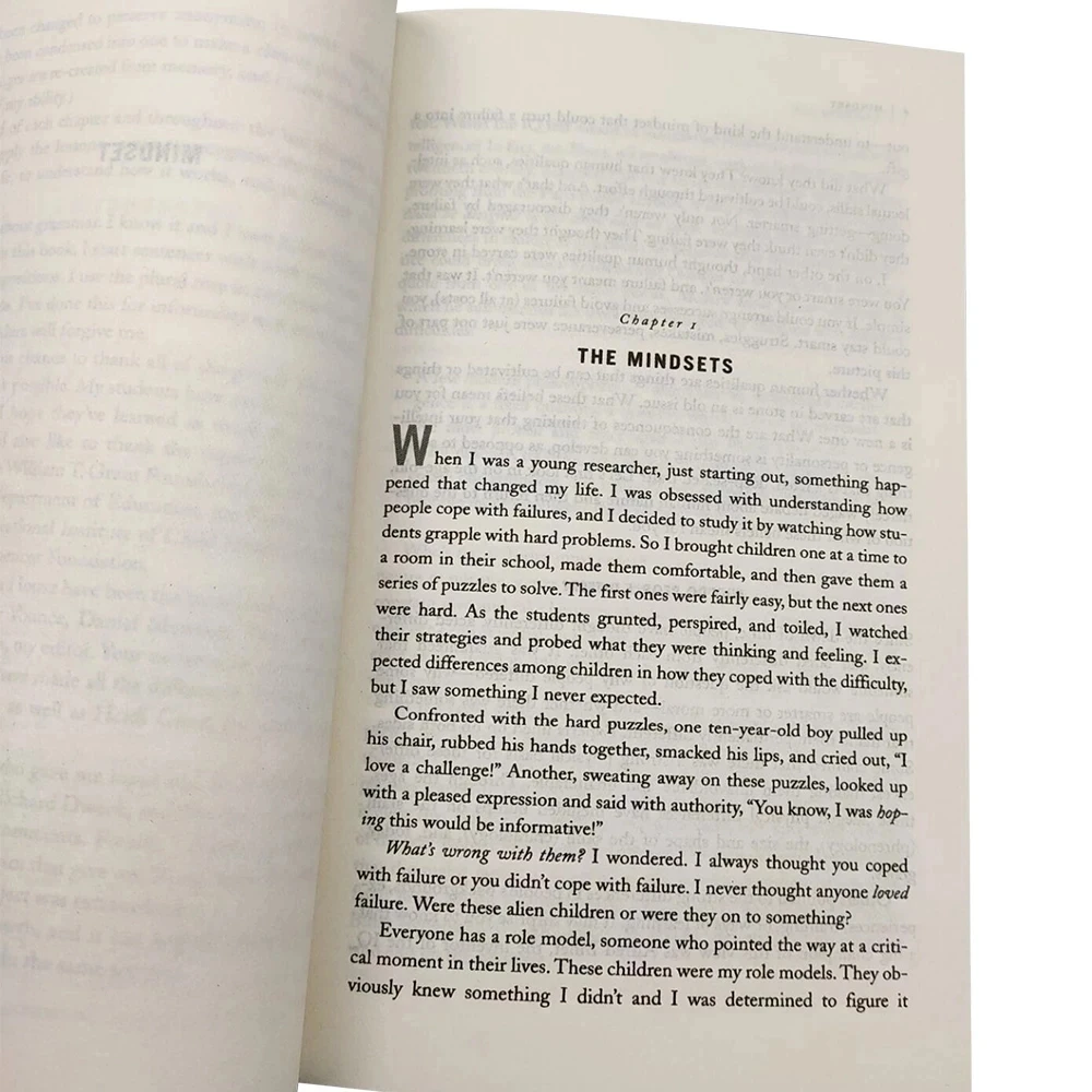 Mindset la nueva psicología del éxito libro en inglés de Carol S. Dweck libro inspirador de Literatura Extranjera