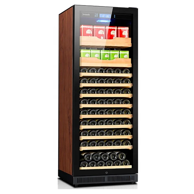 Europe Furniture 120 Bottle  Classical Wooden Red Wine Cellar Cooling Compressor Wine Fridge