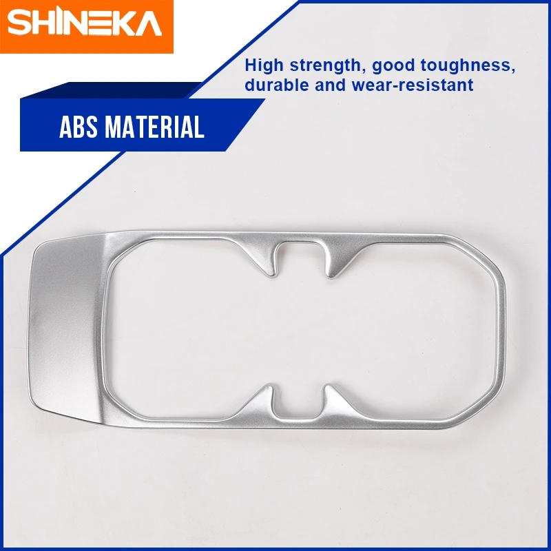 SHINEKA Car Front Drink Cup Holder Decoration Cover Trim Stickers for Jeep Wrangler JL Gladiator JT 2018 Up Interior Accessories view 3
