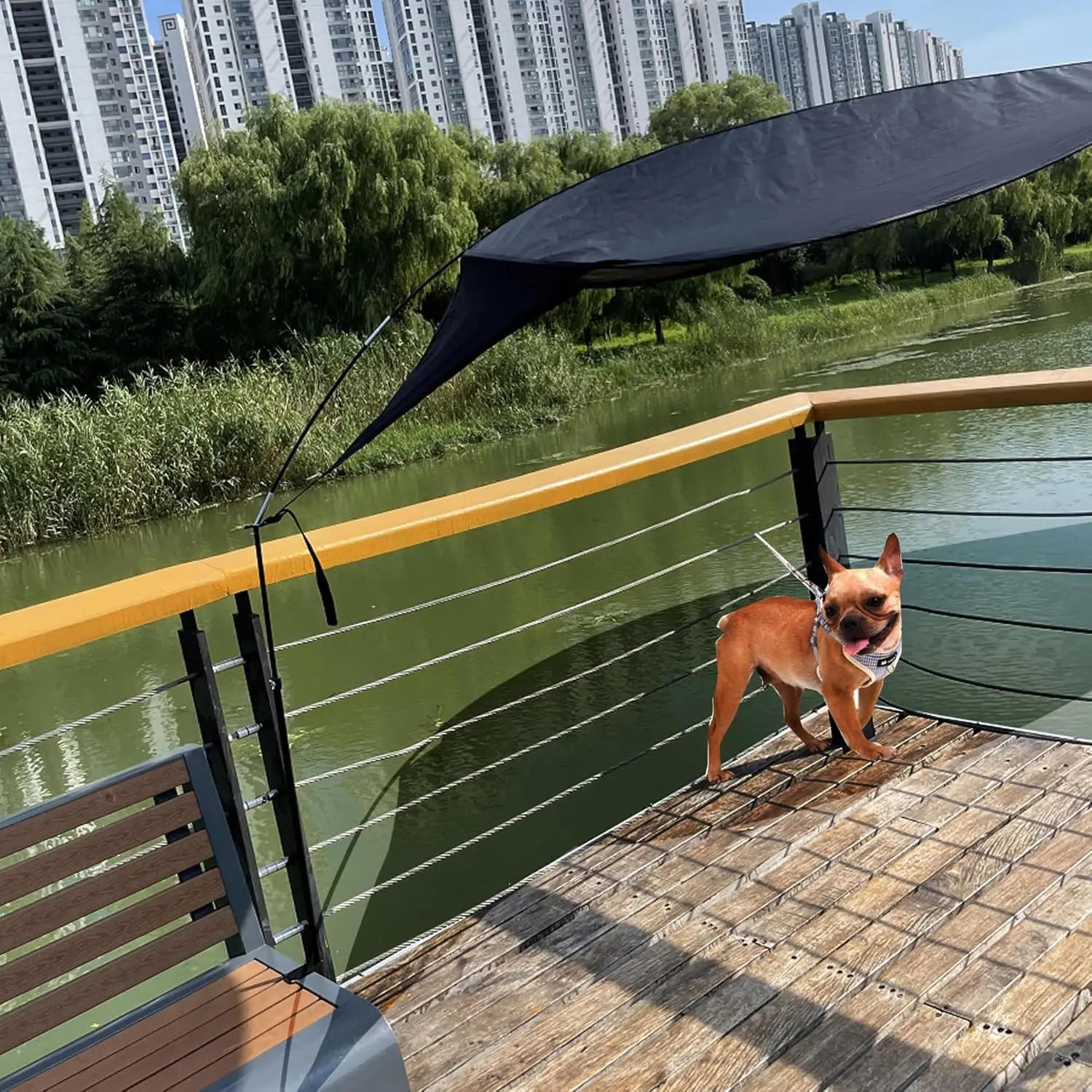 65-Inch Office Desk Light Shield for Sensitive Eyes, Blocks Overhead Glare, Adjustable Height & Rotation