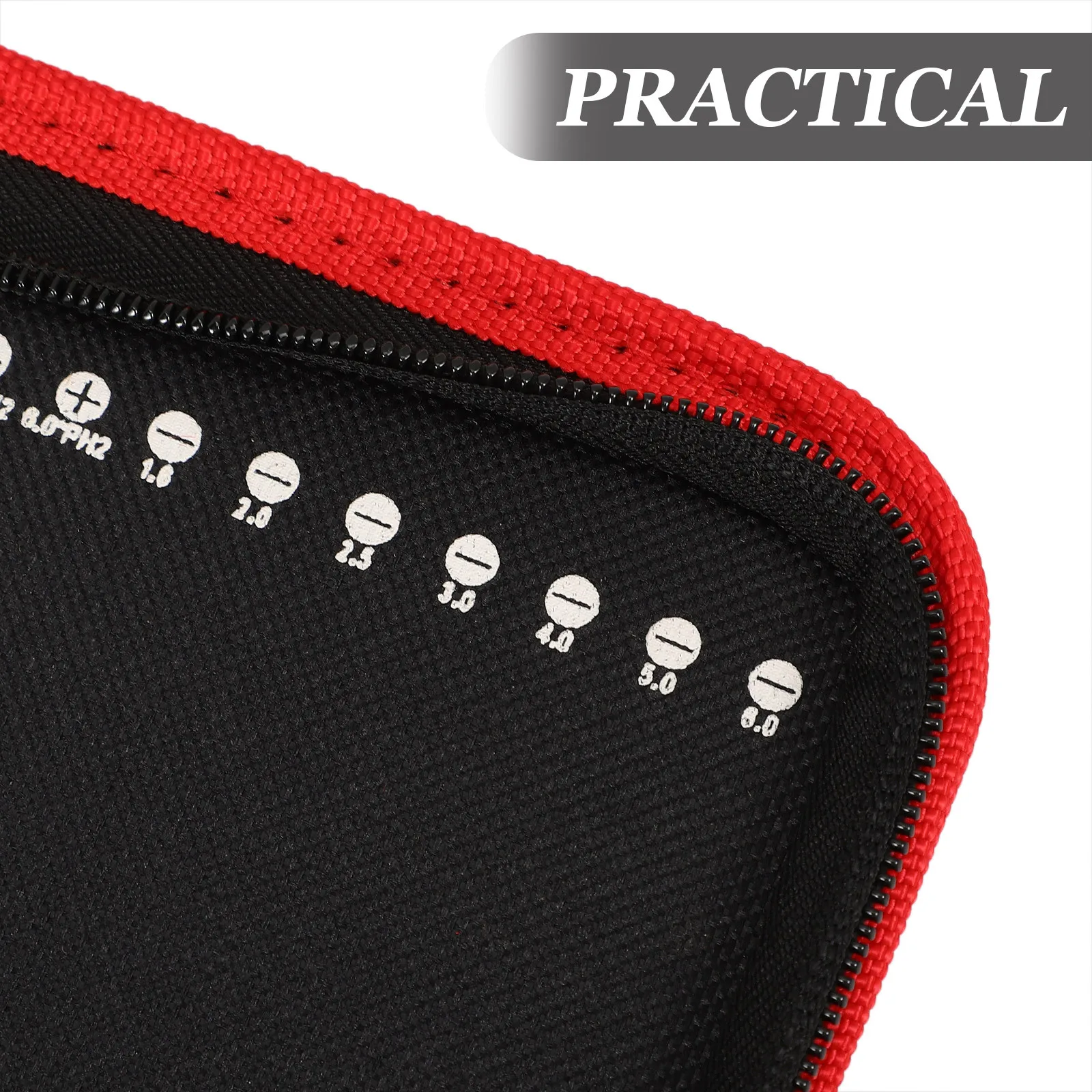 

Drill Bit Storage Bag Canvas Cloth Durable Handheld Tool Bag Zipper Pouch Organizer for Storage Tools Portable Carry Case