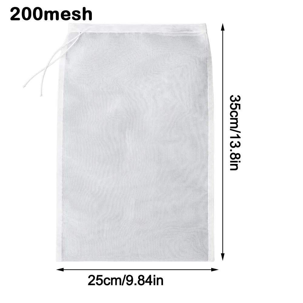 Nylon Aquarium Filter Bag Drawstring Closure Fine Mesh Fish Tank Filter Bag High Density Reusable Aquarium Filter Sock