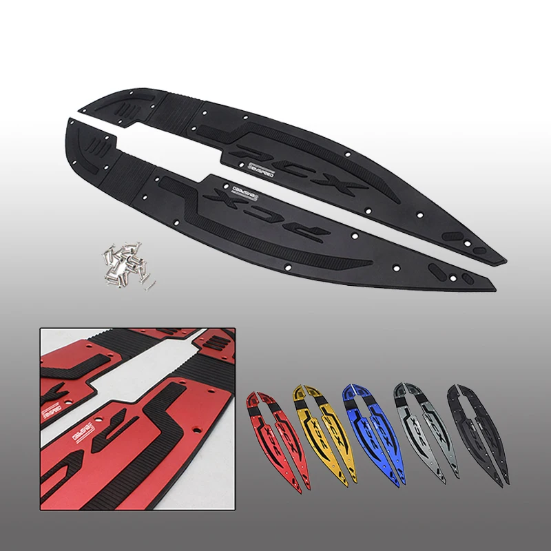 PCX160 PCX 125 Footrest Pad Cover Footpegd 2021-2024 Non-Slip Motorcycle Floorboard Mat For Honda PCX 160/125 Scooter