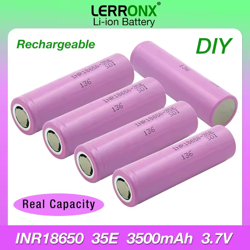 Reale Kapazität 3,7 35e 3500 v mah Li-Ionen-Akku für Samsung inr18650 DIY Elektro werkzeug Akku Hochs trom 25a