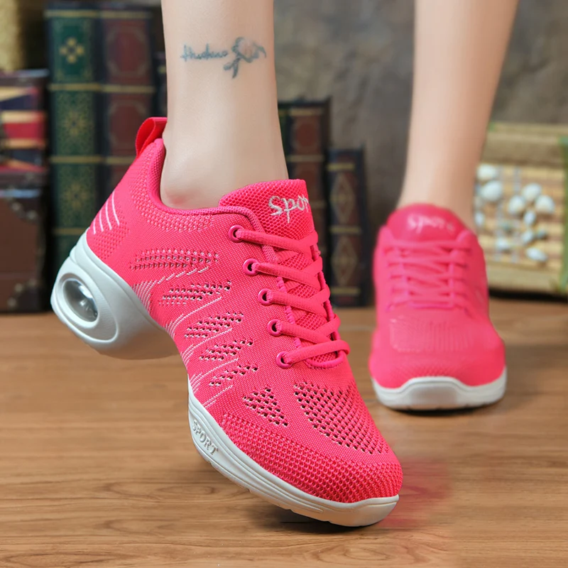 Size 35-41 Black Dance Sneaker Stylish Women Shoes Arch Support 2024 Designer Sport Shoes Breathable Casual Sneakers Air Cushion