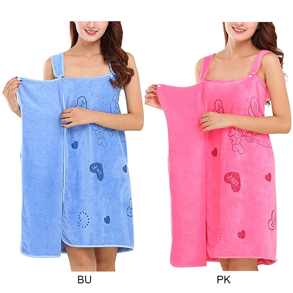 Bath Towel Sling Bathrobe Beach Towel Bath Skirt Soft Wearable Water Absorbent Nightgown Shower New Home Textile Sauna Bathroom