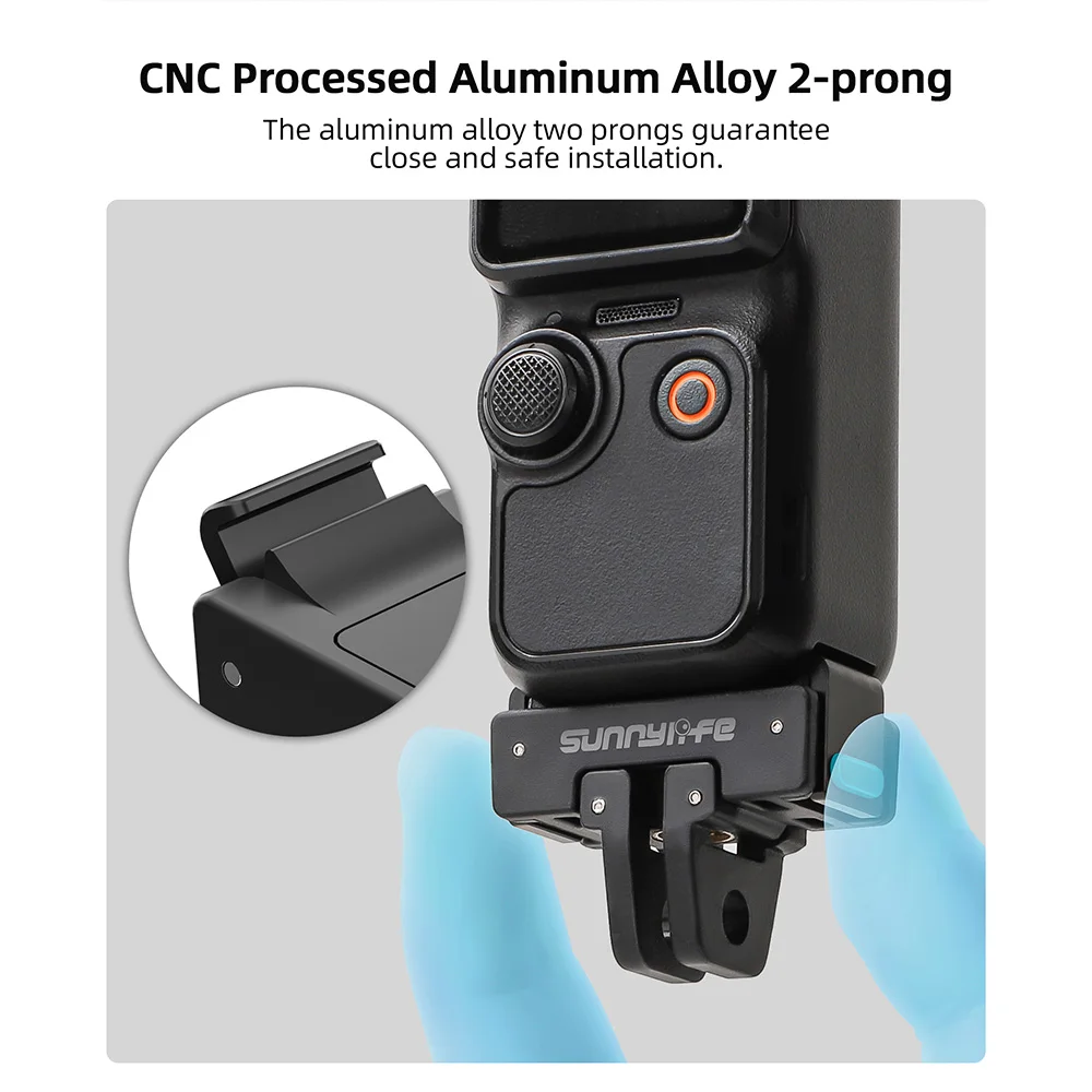 طوي الإفراج السريع محول جبل ل DJI Pocket 3 تمديد قوس ترايبود محول مع 1/4 "ثقب المسمار ل DJI Pocket 3 Acc