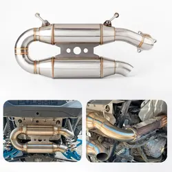 Motorcycle UTV exhaust muffler slip on For Polaris RZR XP/XP4 Turbo RZR Turbo S/S4 2016-2021 all Turbo models