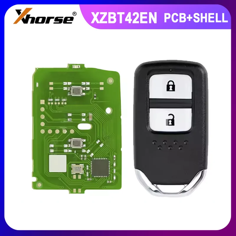 1/2/5 шт. XHORSE XZBT42EN 2 кнопки для Honda 2019-2022 XR-V 2018-2022 для Jazz 2019-2022 удаленная печатная плата с корпусом ключа