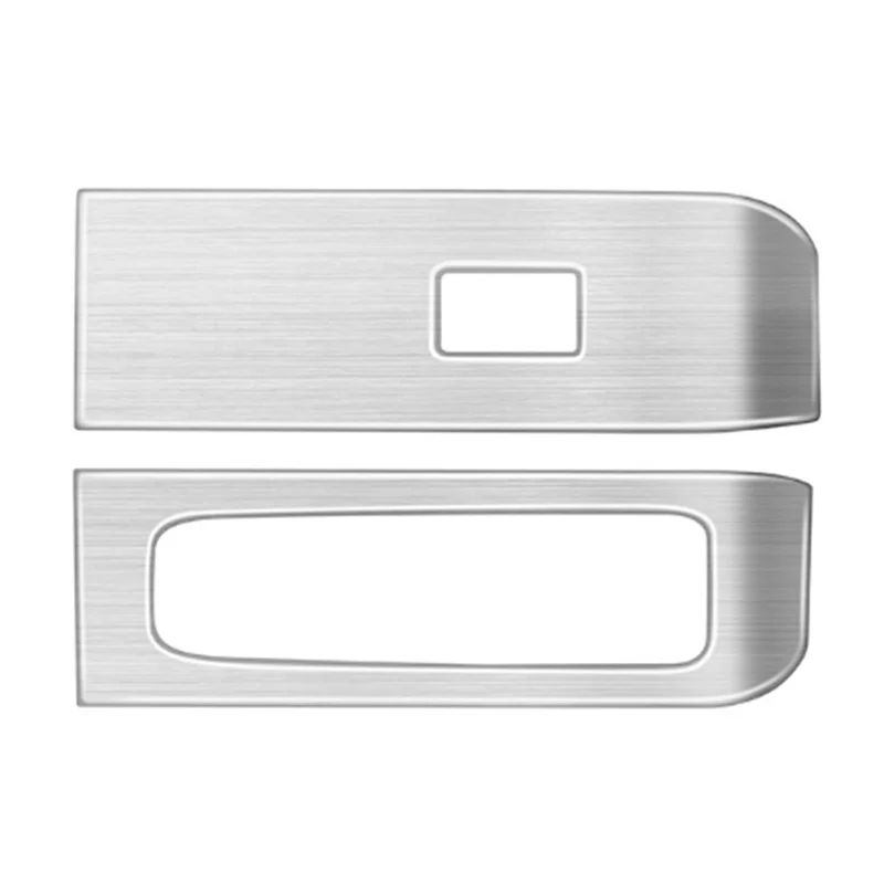 For Alphard 40 Series 2023+ Stainless Steel Door Armest Window Lift Switch Glass Control Panle Cover Silver RHD