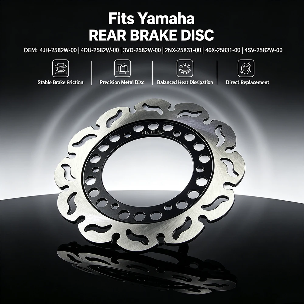 Motorcycle rera Brake disc For Yamaha TDM850 TRX850 TDM900 YZF1000 R Monster 400 600 620 IE Multistrada 748  Biposto 750 800 851