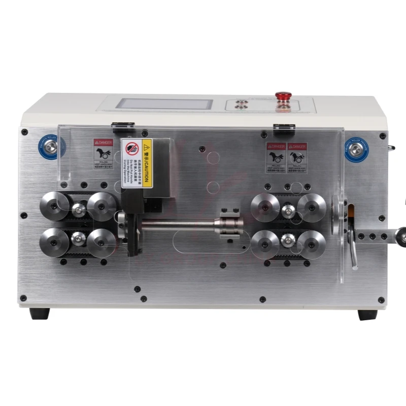 SWT-608-MAX2-ST50 محرك متدرج سلك تجريد وآلة قطع 8 عجلات 800 واط 35mm2 BVR 50mm2 BV التحكم بالشاشة التي تعمل باللمس