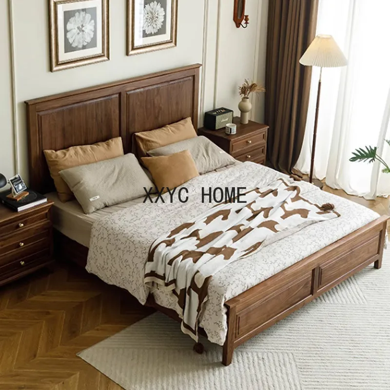 Lit double vintage None Log, Amérique du Nord