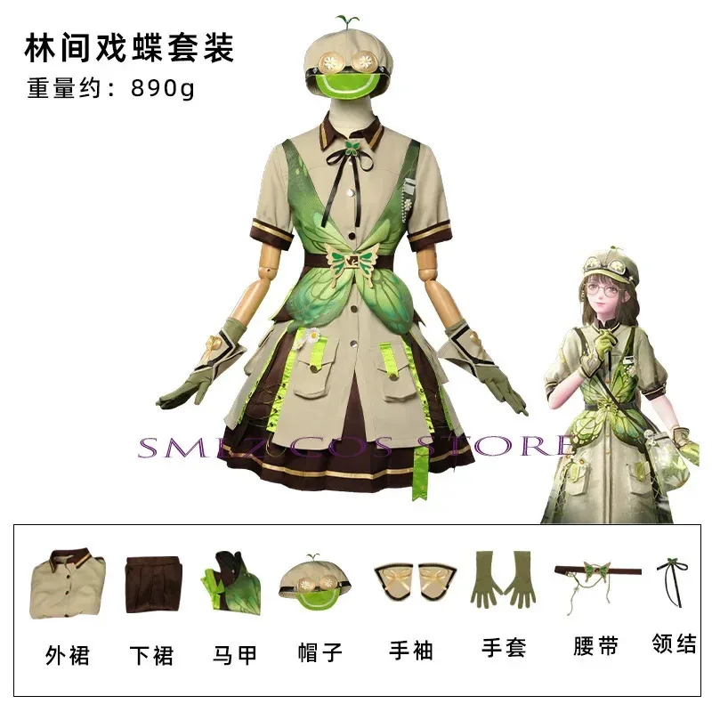 X Open World Nikki Cosplay Anime Infinity Nikki Costume Green Lolita Dress Uniform Forest Suit Halloween Party Outfit For Women