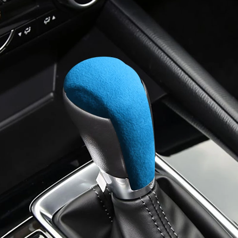 Made of Alcantara For Mazda Axela Atenza CX-5 CX-8 CX-9 Gear Shift Boot Cover Decorative Trim Sticker Car Interior Accessories