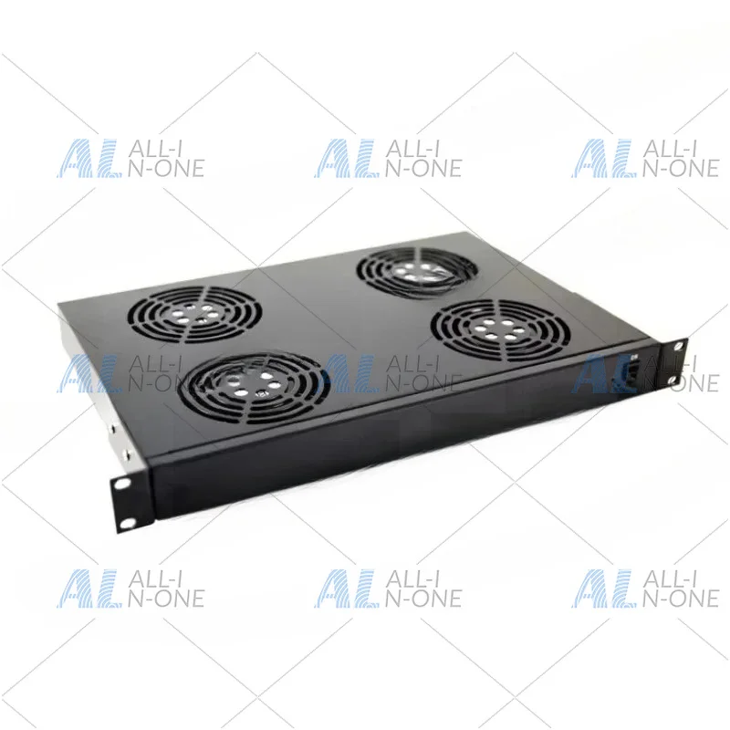 4 Fan Shelf Cooling Unit Fits Standard 19-inch Rack Server Rack Mount Fan
