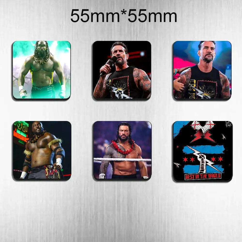 Imanes Magnéticos para Refrigerador Roman Reigns, El Más Fuerte, CM Punk, Oba Femi, No se Caen, Aptos para Refrigeradores, Todas las Superficies Metálicas