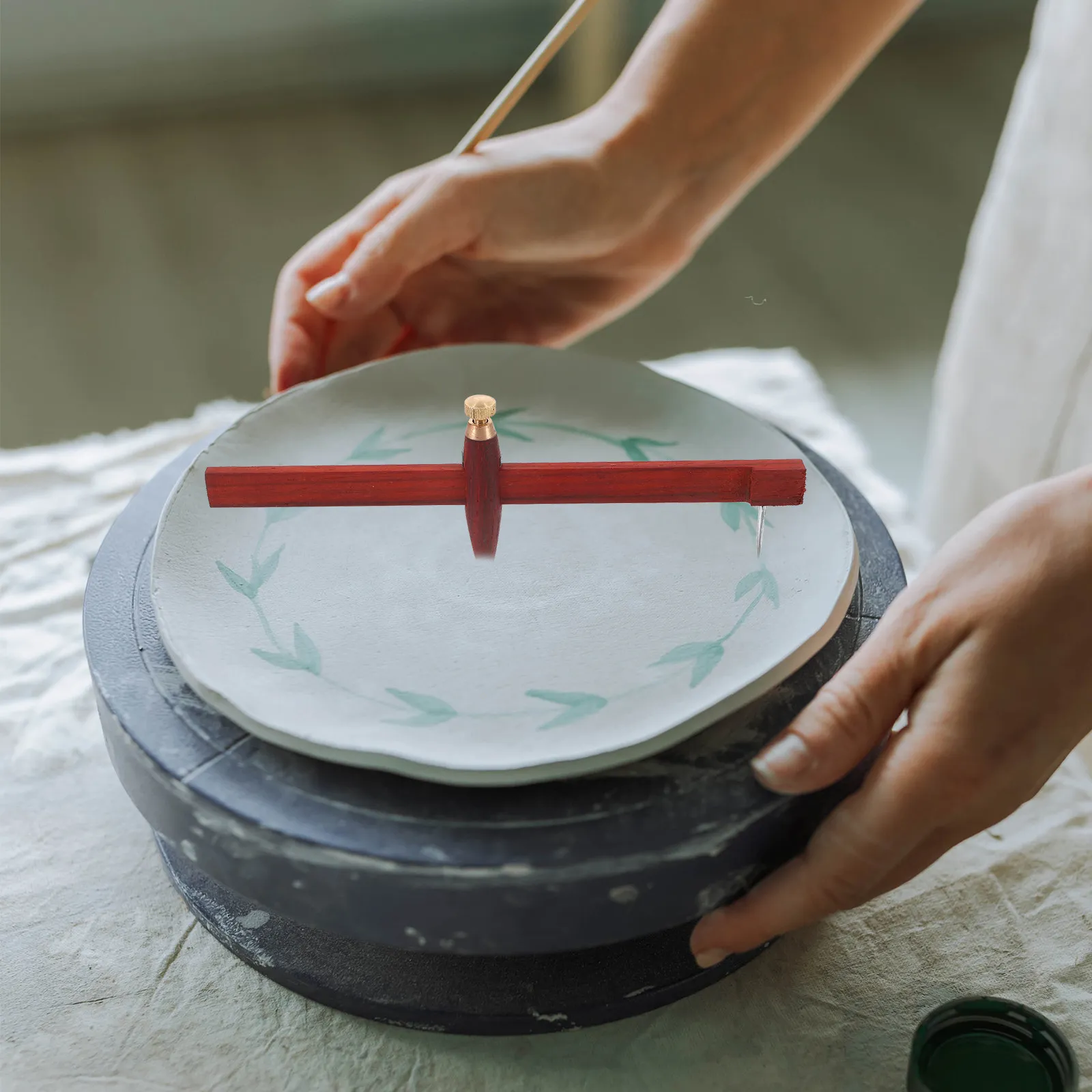 

Pottery Clay Circle Cutter Professional Clay Cutting Tool Reusable for Pottery Art Drawing Circle Tool