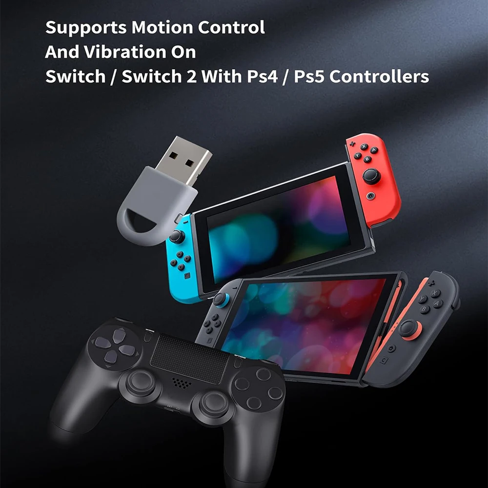 For Xbox Elite 2/Xbox One Bluetooth/PS5 Dual Sense/Edge/PS4/Switch Pro Gamepad—Play on PC, Switch 1/2, Android & SteamOS