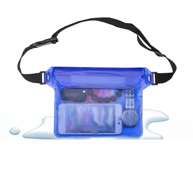 Z803MON 3 Layers High Waterproof Sealing Swimming Bag Large Size Transparent Underwater Dry Protection Bag pouch