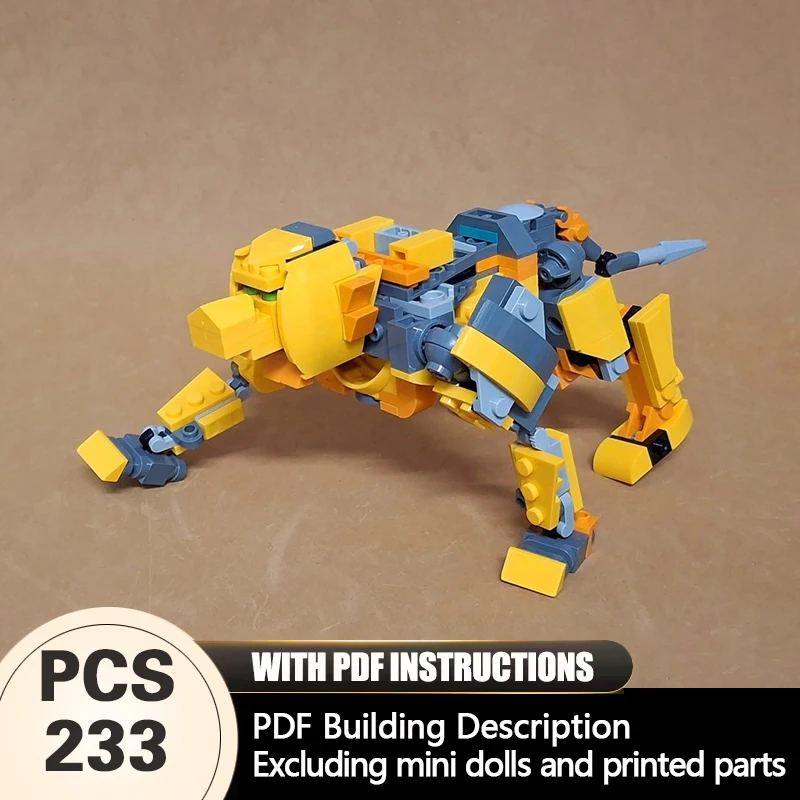 Creators Animal Series Model MOC Building Bricks Meach Lion Modular Technology Gifts Holiday Assemble Children Toys Suit
