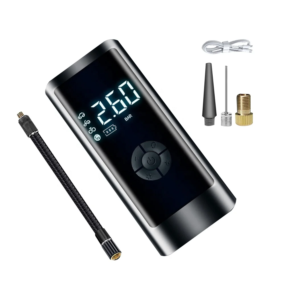 

Wireless Car Tire Inflatable Pump Rechargeable Auto Electric Air Pump Inflator Air Compressor Pump for Car Motorcycle Bike Ball