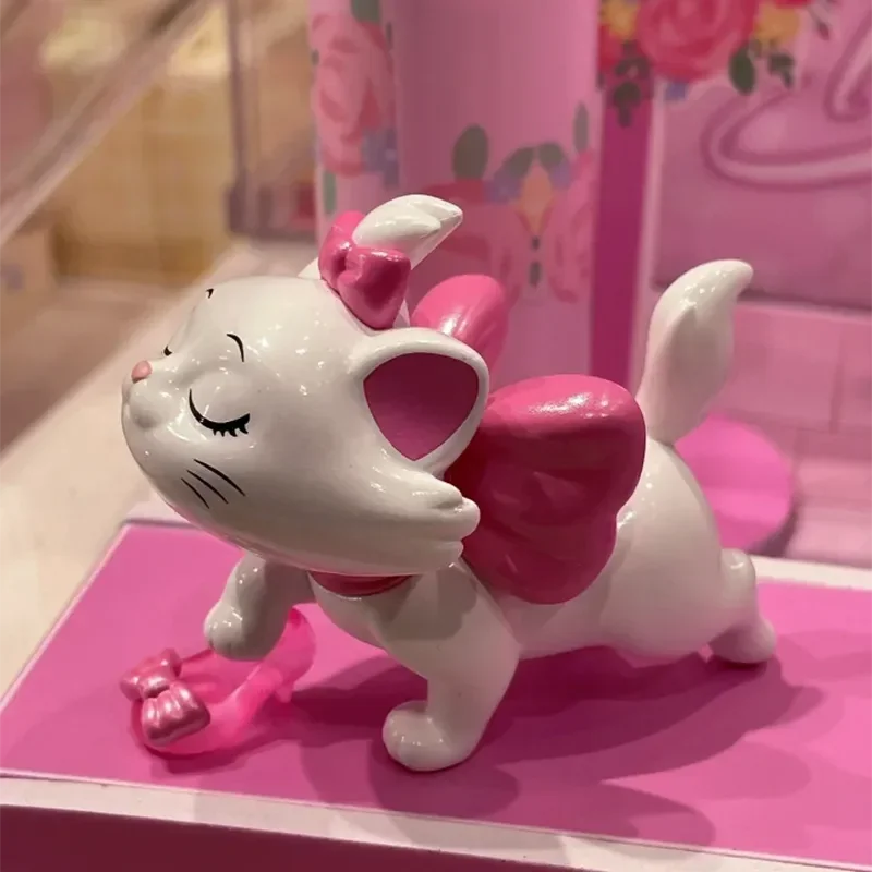 Genuine Disney Anime Blind Box The Aristocat Lovely Beauty Diary Series Marie Cat Action Figure Doll Toy Cute Xmas Gift For Girl