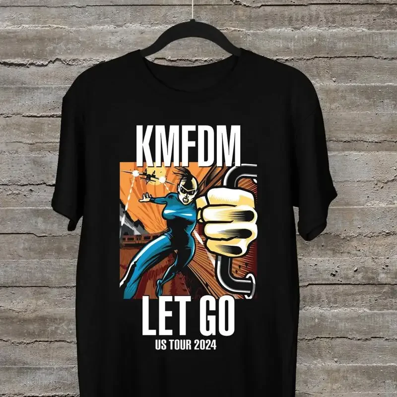 NEW KMFDM Let Go Tour 2024 Black All Size T Shirt