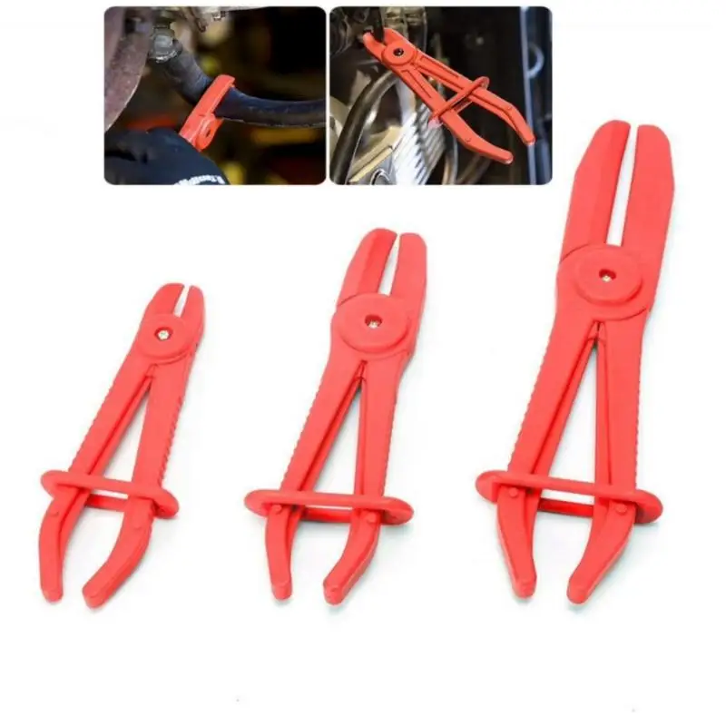 ★▲1Pcs Brake Fuel Water Line Clamp Plier Hands Free Tool Nylon Hose Clamp Tool Set Car Repair Tools Hose Pliers