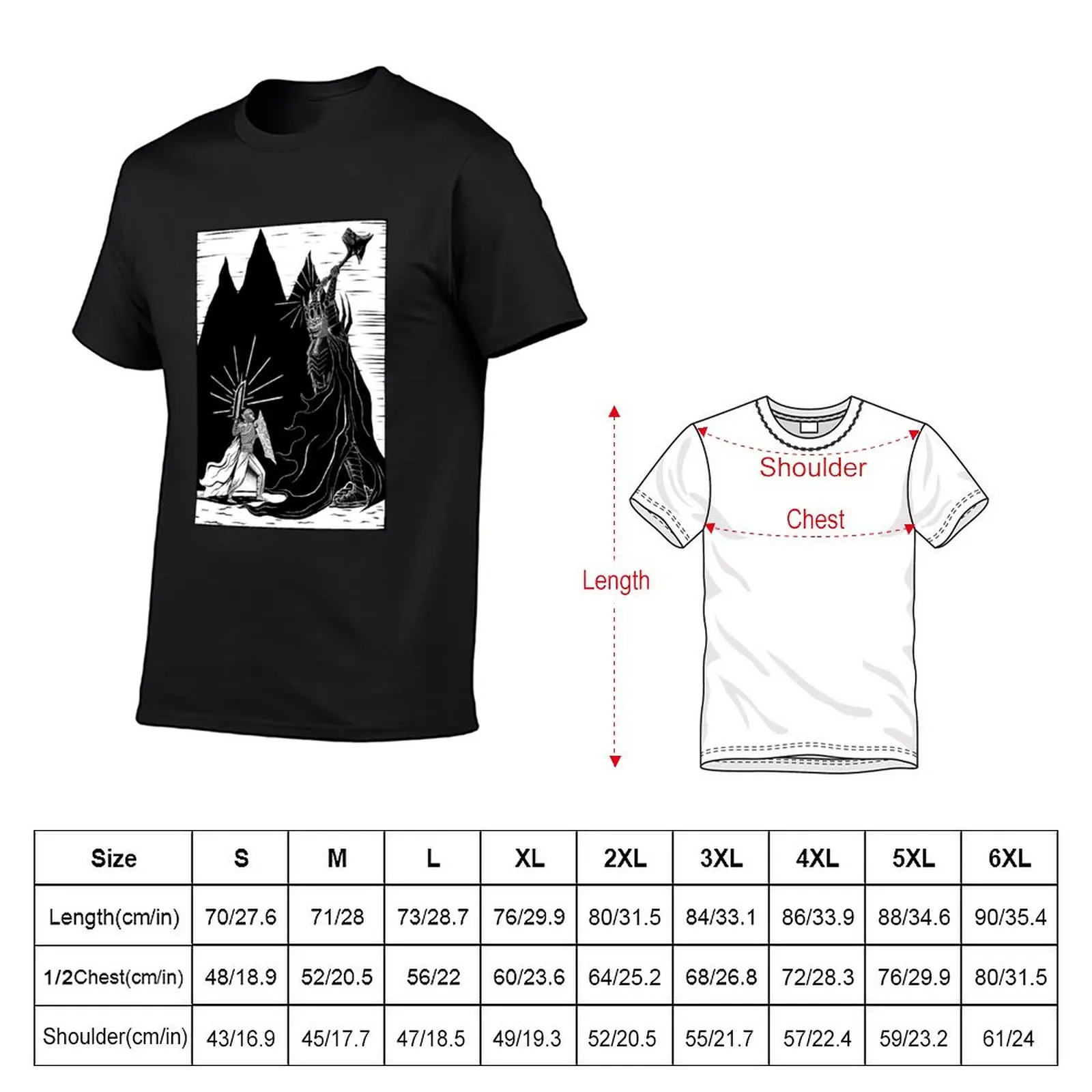 New Fingolfin battles Morgoth T-Shirt sublime t shirt customized t shirts black t-shirts for men